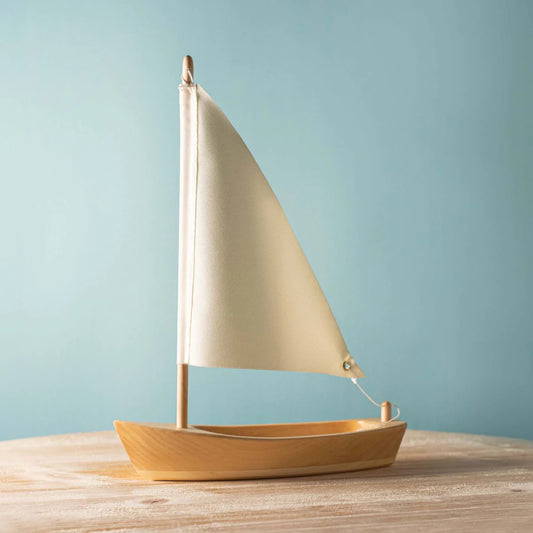 Bumbu Toys Sail Boat - Beige